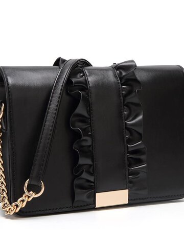 Obrázok produktu Čierna kabelka s volánom Florence